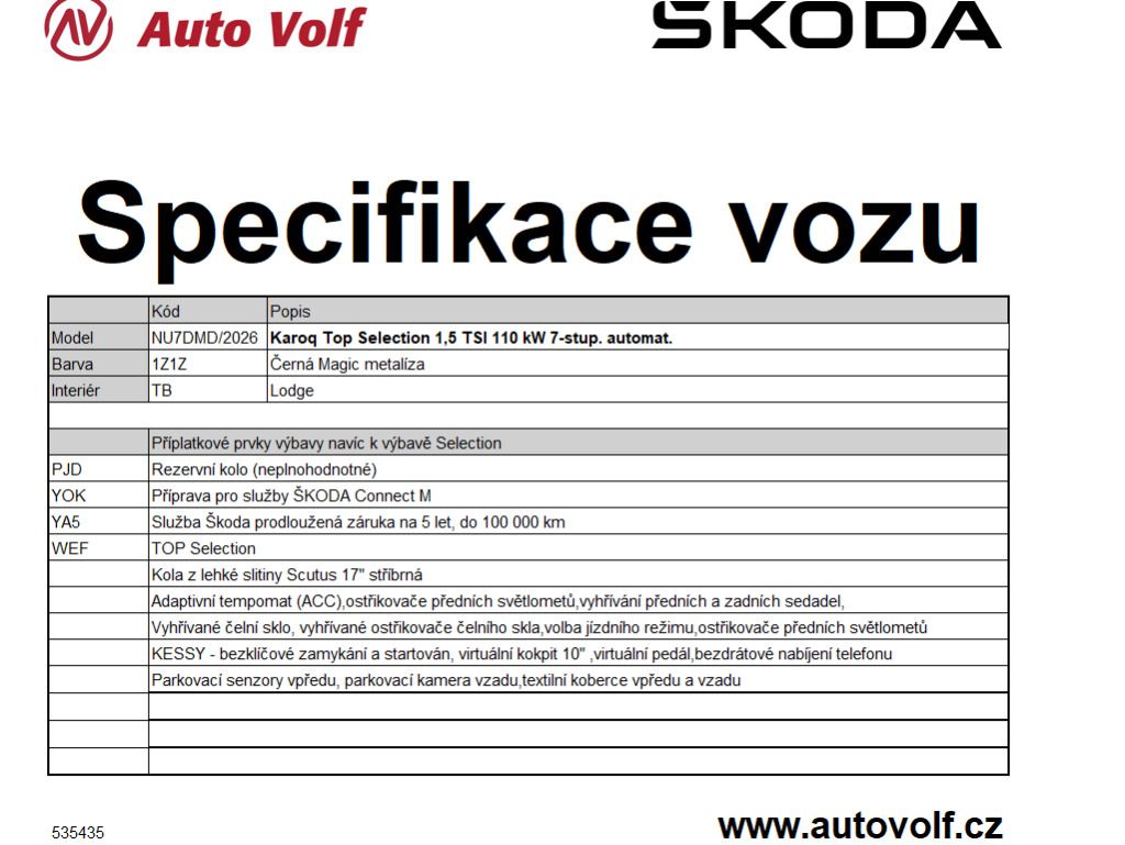 Škoda Karoq, Top Selection 1,5TSI 110kW - fotka 2