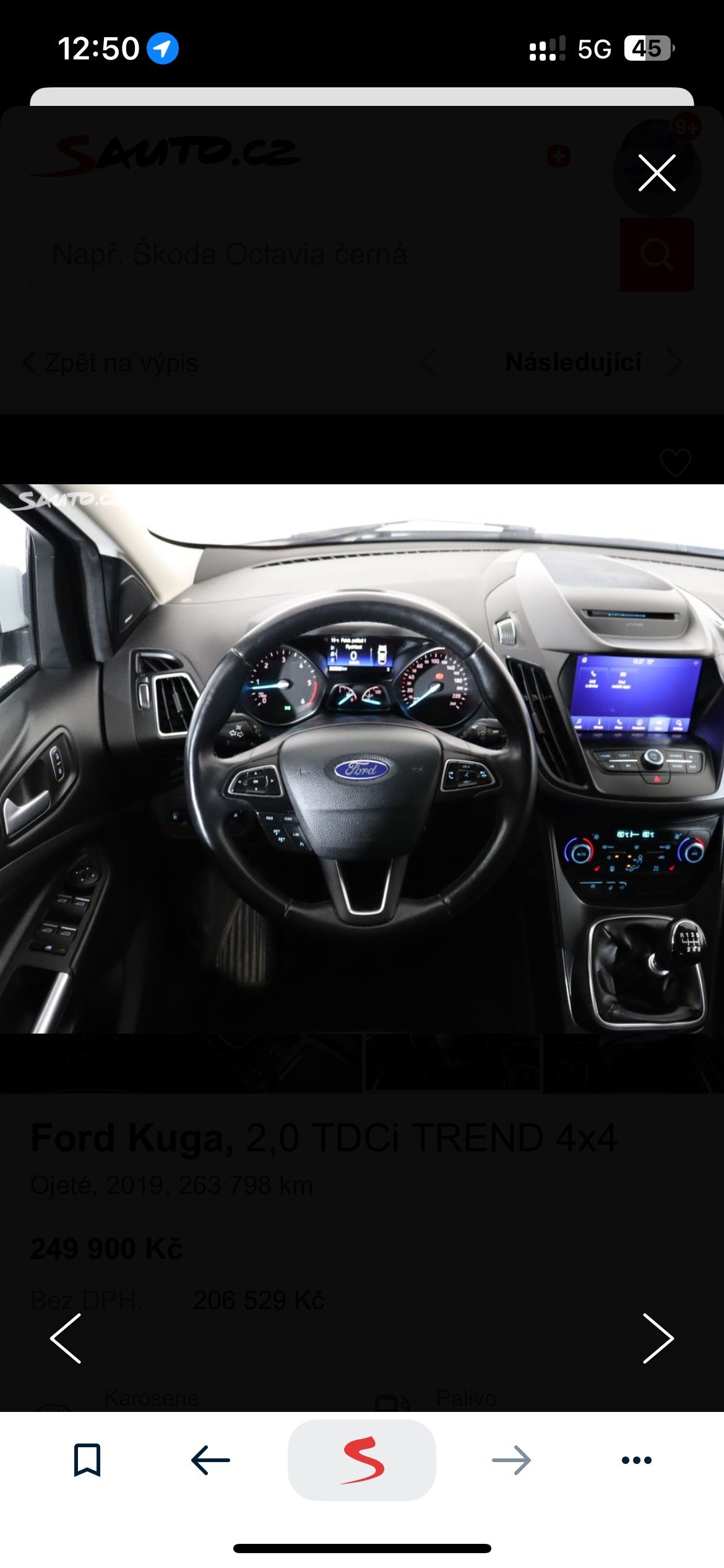 Ford Kuga, Ford Kuga r.v 2019 4•4 269 km