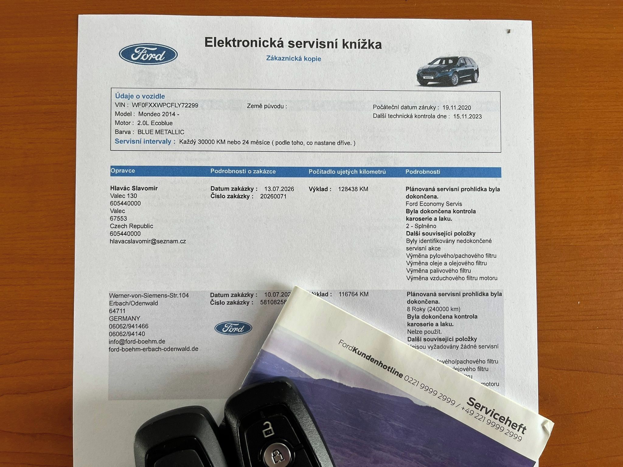 Ford Mondeo, 2.0 EB 140 kW Titanium servis - fotka 4