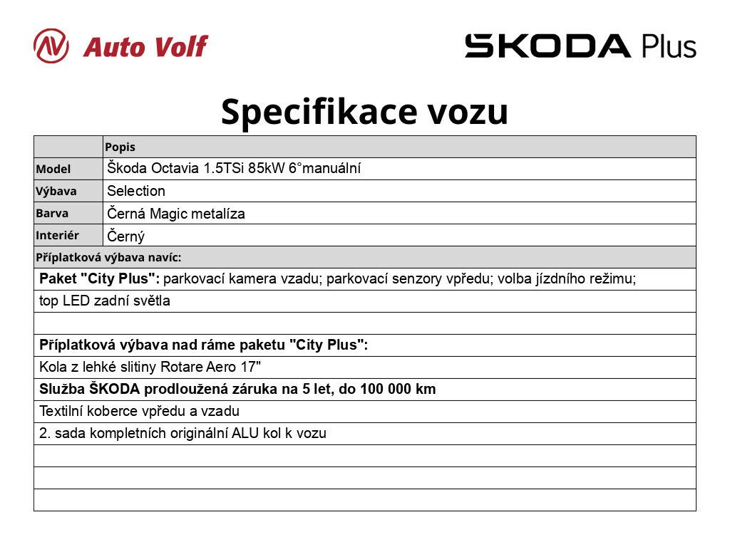 Škoda Octavia, Selection 1.5 TSi 85 kW - fotka 2