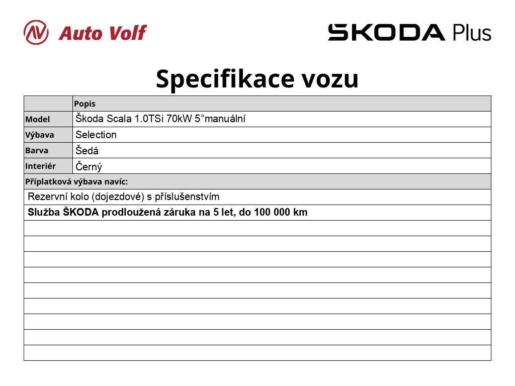 Škoda Scala, Selection 1.0 TSi 70 kW - fotka 2