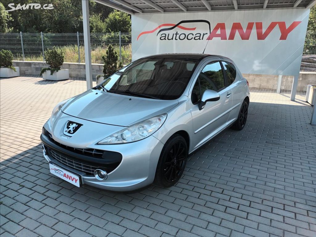 Peugeot 207, 1,6 i,110kw,KŮŽE,KOLA,PANORAMA