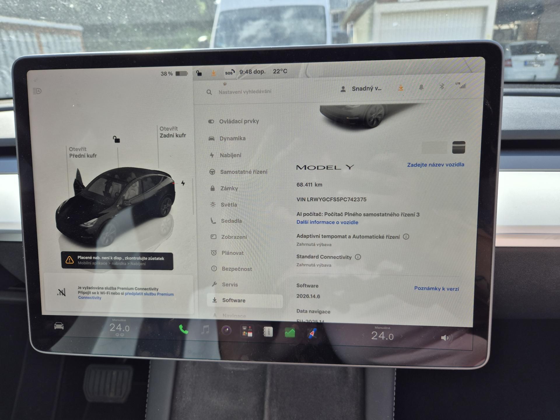 Tesla Model Y, RWD 220kw TZ 92,5 % - fotka 5
