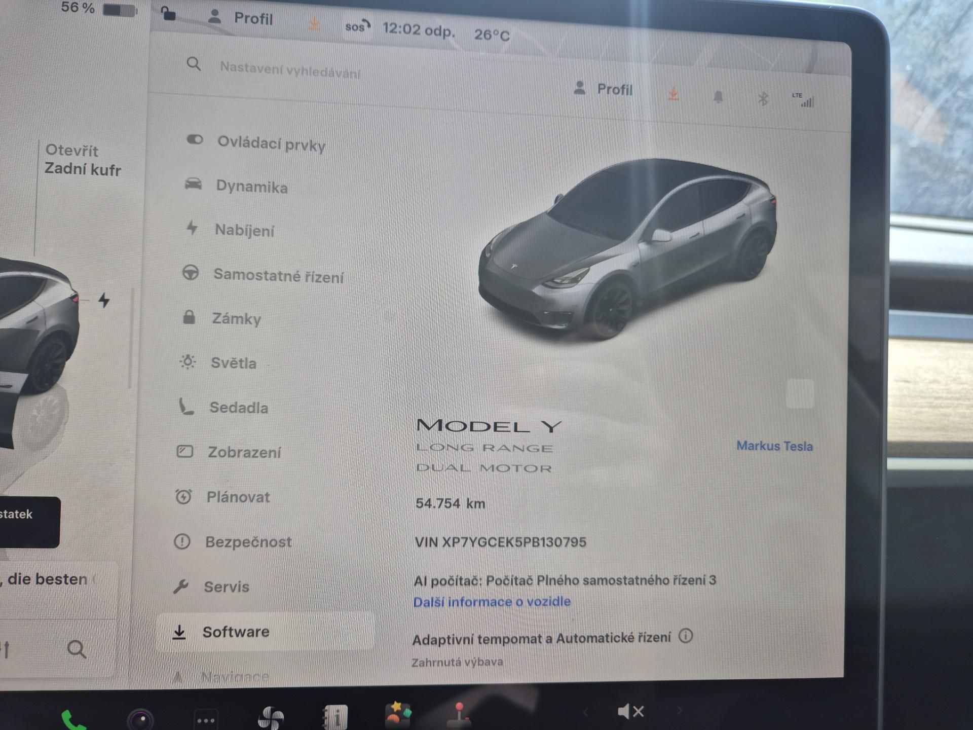 Tesla Model Y, LONG RANGE DUAL MOTOR TZ 94% - fotka 5