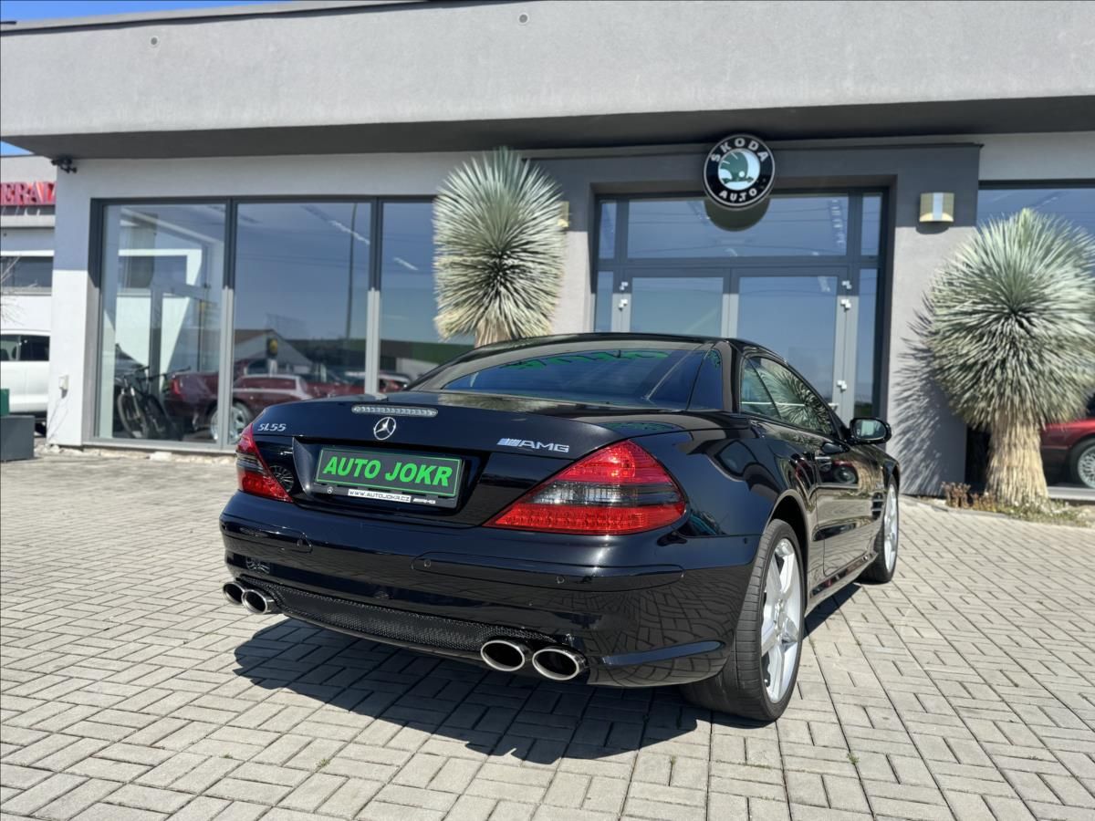 Mercedes-Benz SL, 55 AMG 368kW  původ DE - ČERNÝ - fotka 5