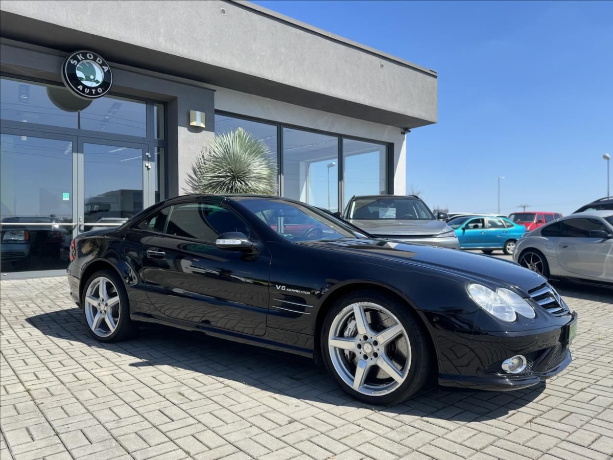 Mercedes-Benz SL, 55 AMG 368kW  původ DE - ČERNÝ - fotka 4