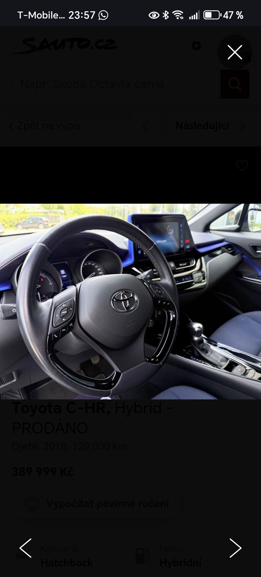 Toyota C-HR, Pravidelný servis, 2. maj. - fotka 6