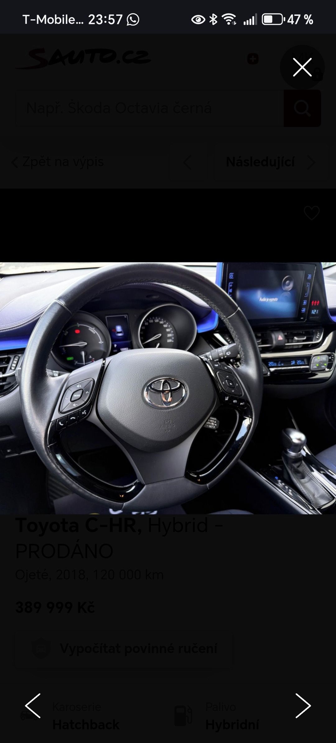 Toyota C-HR, Pravidelný servis, 2. maj. - fotka 5