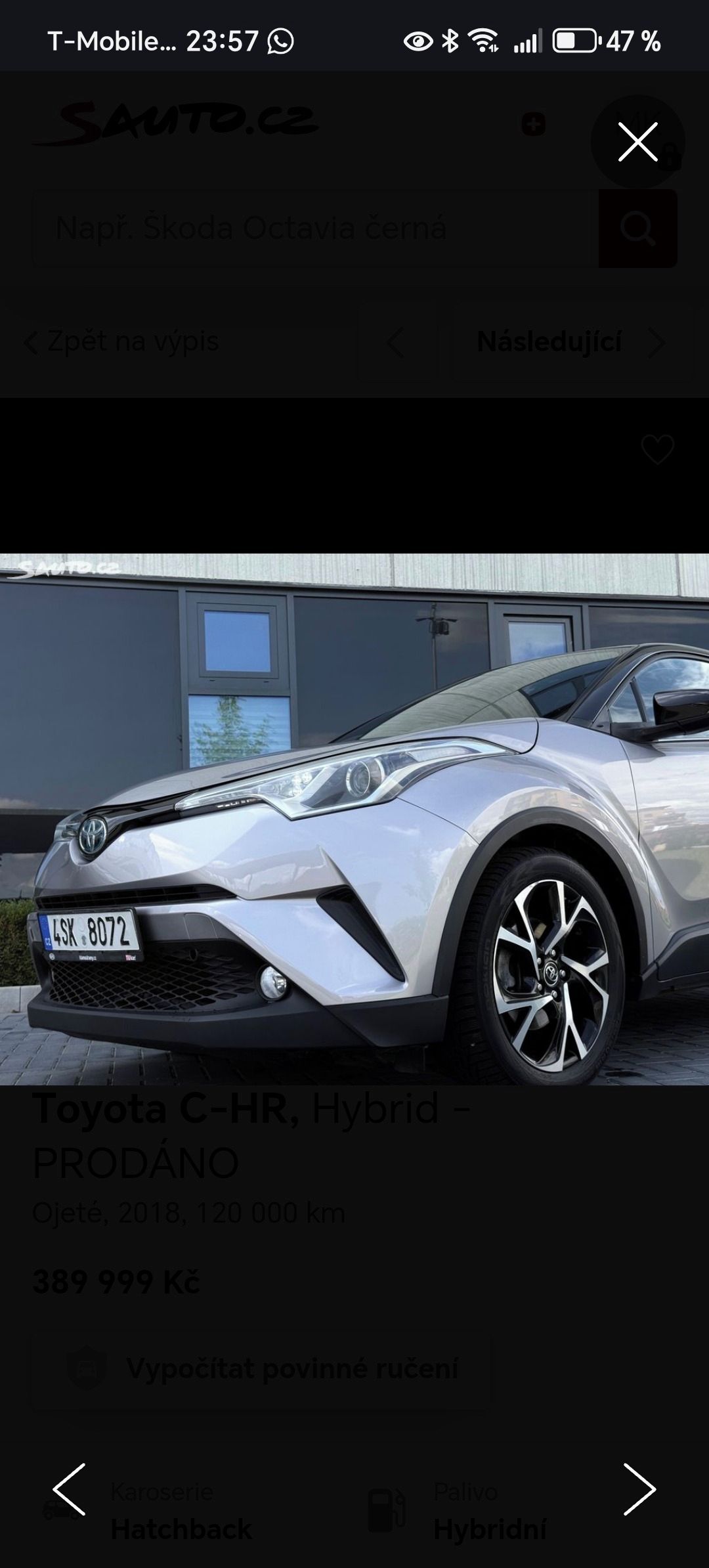 Toyota C-HR, Pravidelný servis, 2. maj. - fotka 4