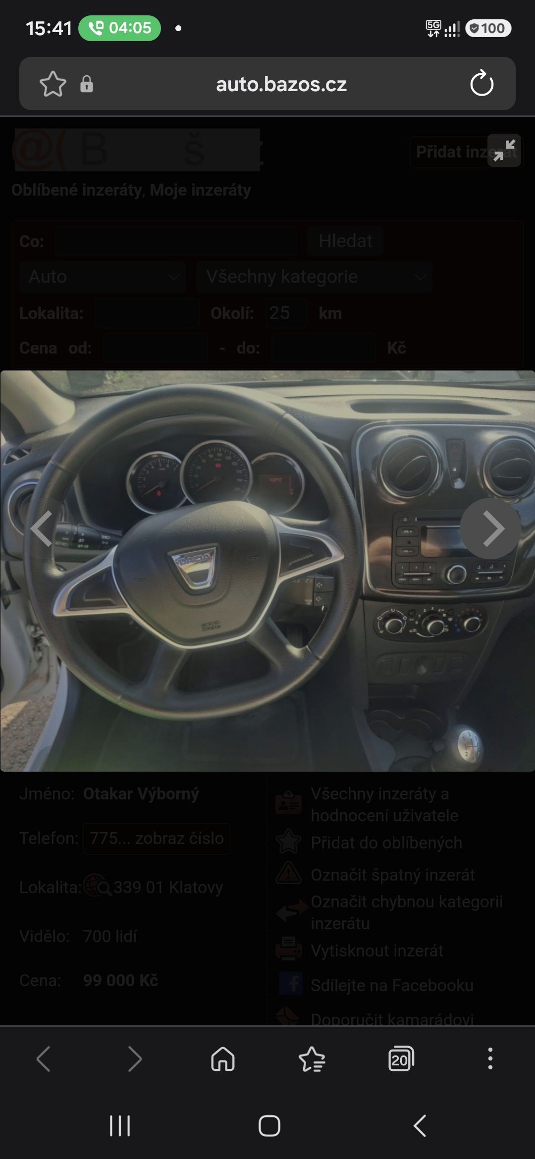 Dacia Logan, Dacia Logan kombi 0,9 TCe - fotka 5