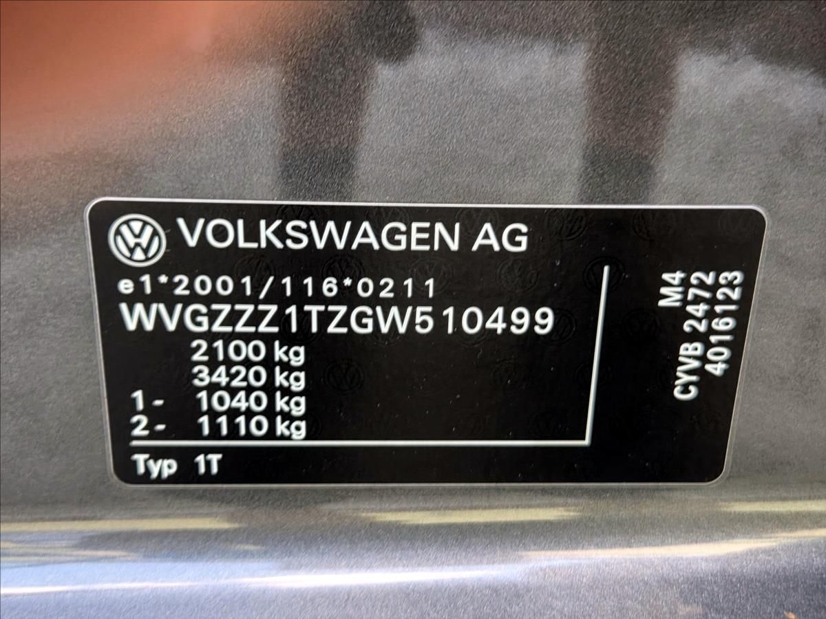 Volkswagen Touran, 1,2 TSi, 7míst, CEBIA - fotka 4