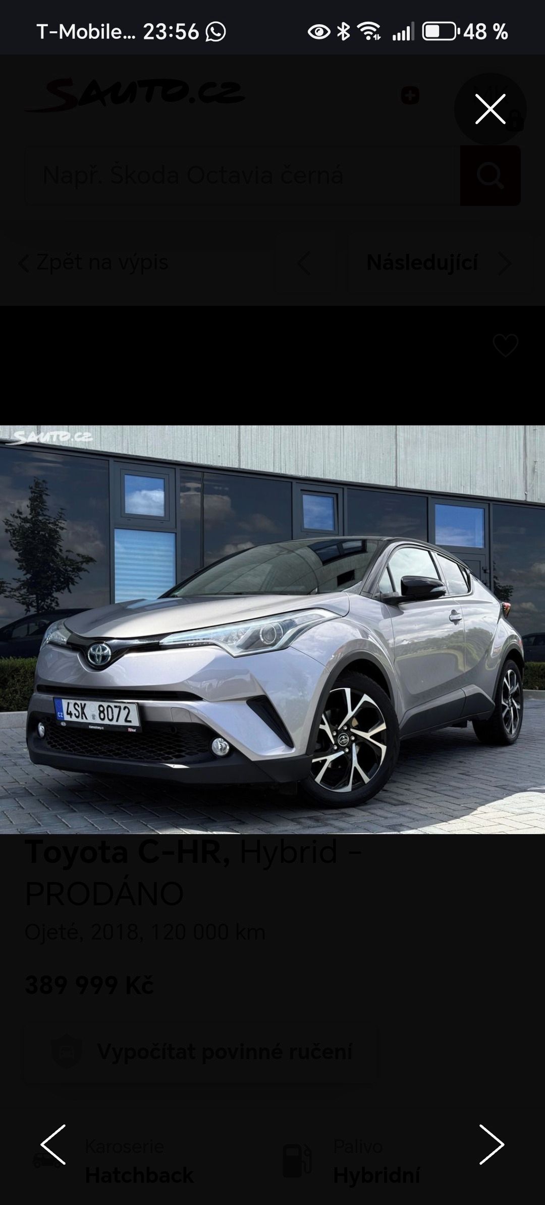 Toyota C-HR, Pravidelný servis, 2. maj.