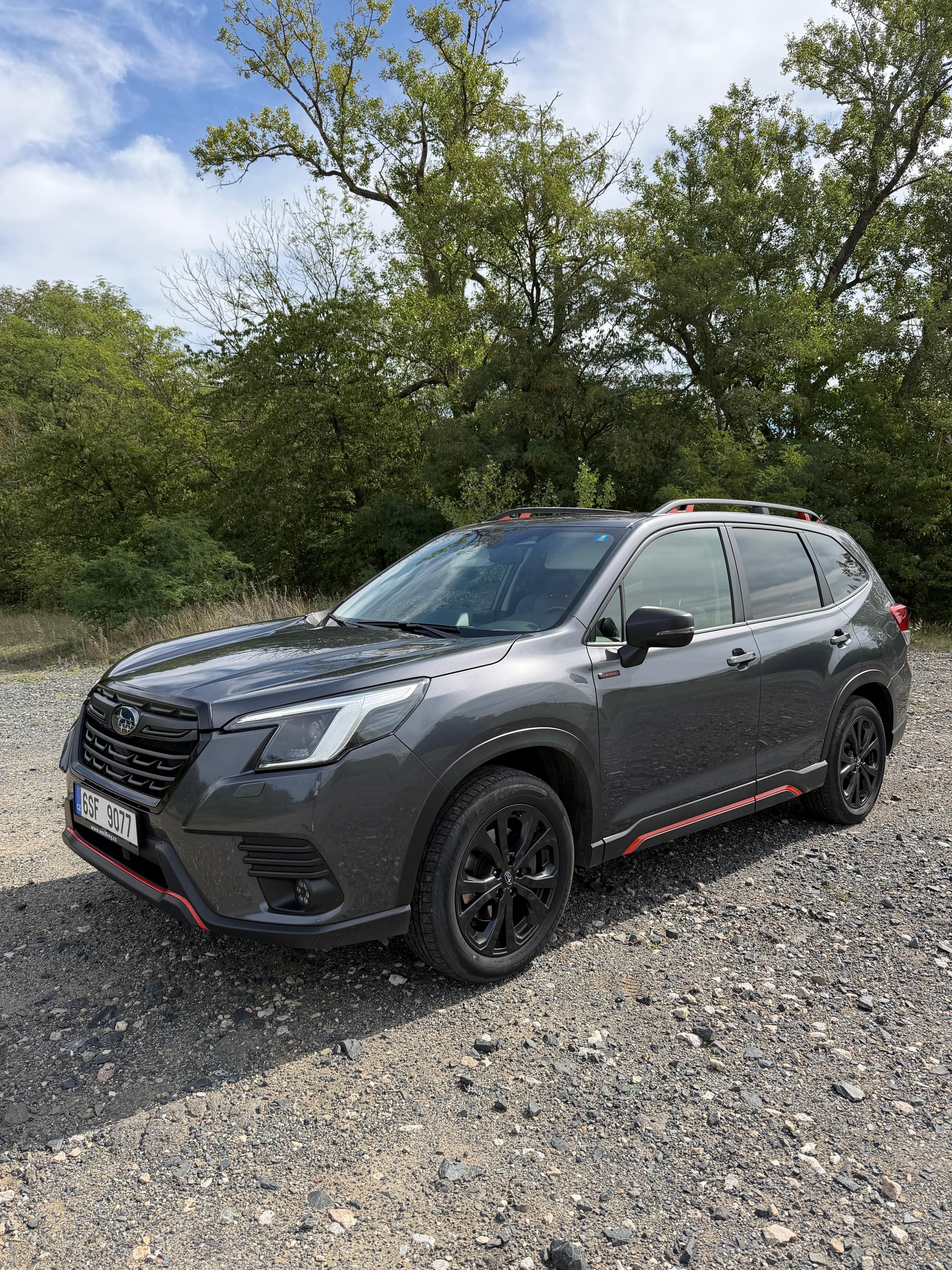 Subaru Forester, Střešní box, zimní pneu