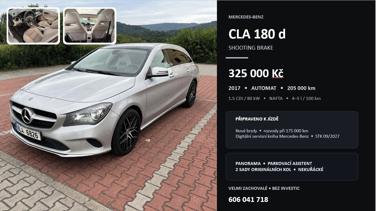Mercedes-Benz CLA, Mercedes Benz CLA panorama