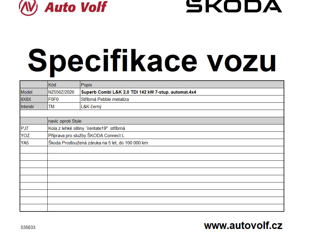 Škoda Superb, L&K 2,0TDI 142kW - fotka 2