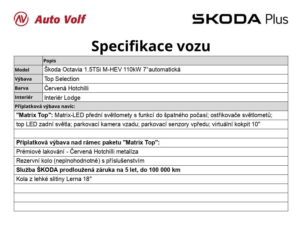Škoda Octavia, Top Selection 1.5 TSi M-HEV 11 - fotka 2