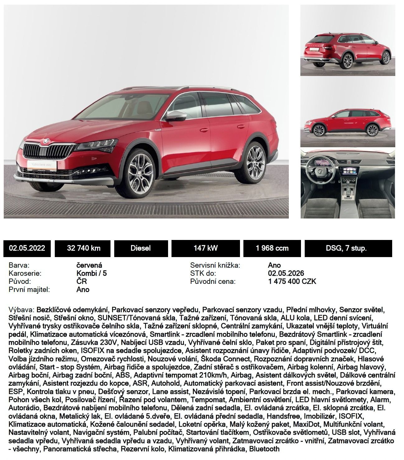 Škoda Superb, Scout 147KW TDI 4x4