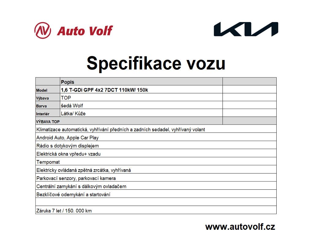 Kia Sportage, TOP 1,6 T-GDi GPF 7DCT 110kW/1 - fotka 2