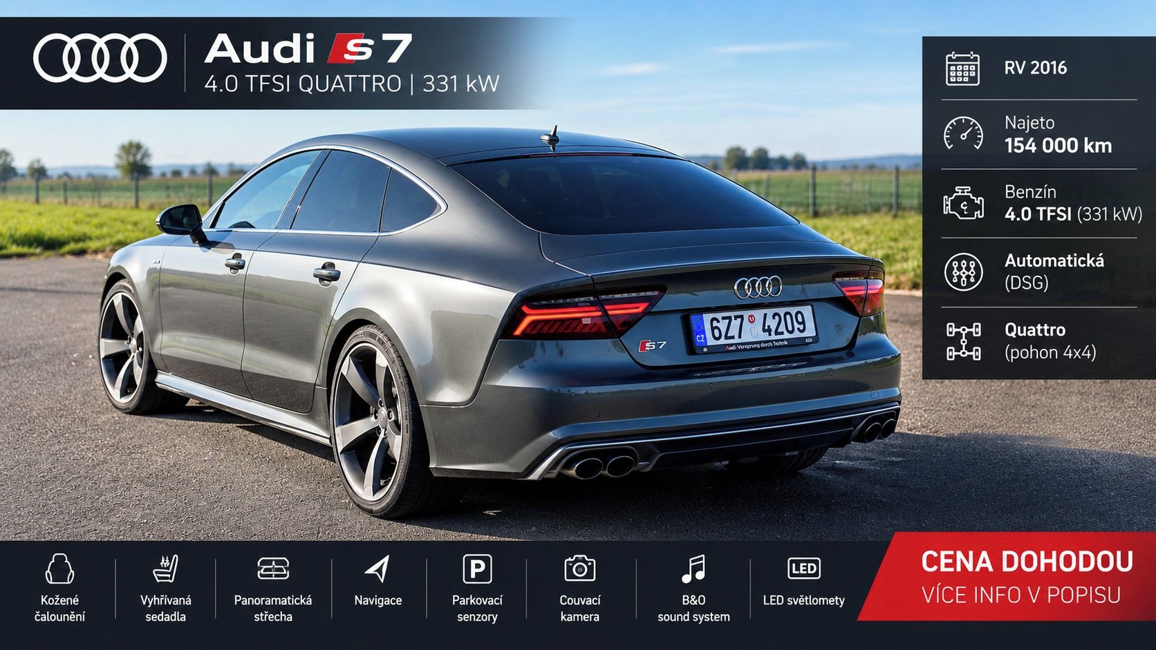 Audi S7, TOP