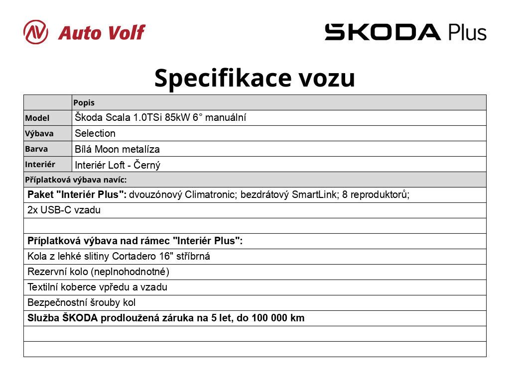 Škoda Scala, Selection 1.0 TSi 85 kW - fotka 2