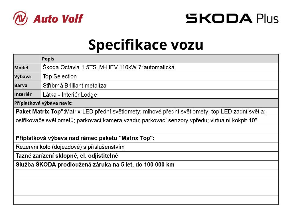 Škoda Octavia, Top Selection 1.5 TSi M-HEV 11 - fotka 2