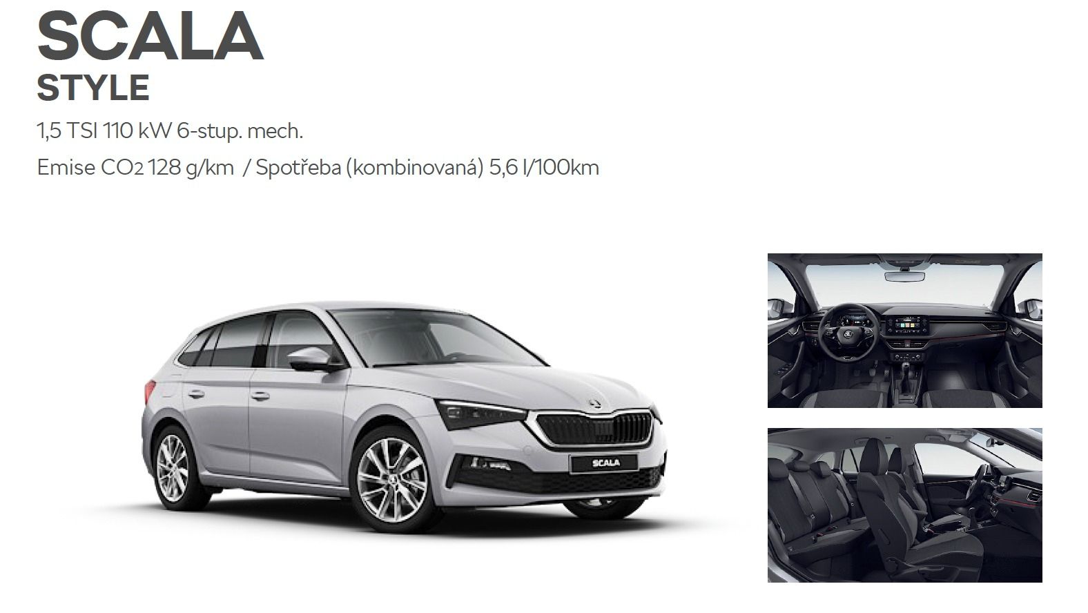 Škoda Scala, ŠKODA SCALA 1.5 TSI 110kW Styl