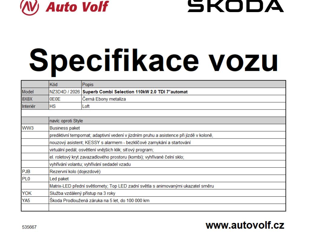 Škoda Superb, Selection 2,0TDI 110kW - fotka 2