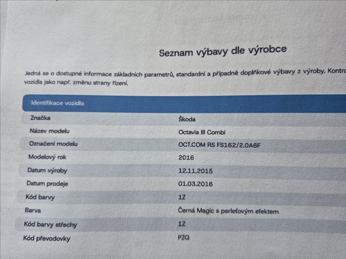 Škoda Octavia, 2,0 TSI III RS DSG 2.MAJITEL S - fotka 5
