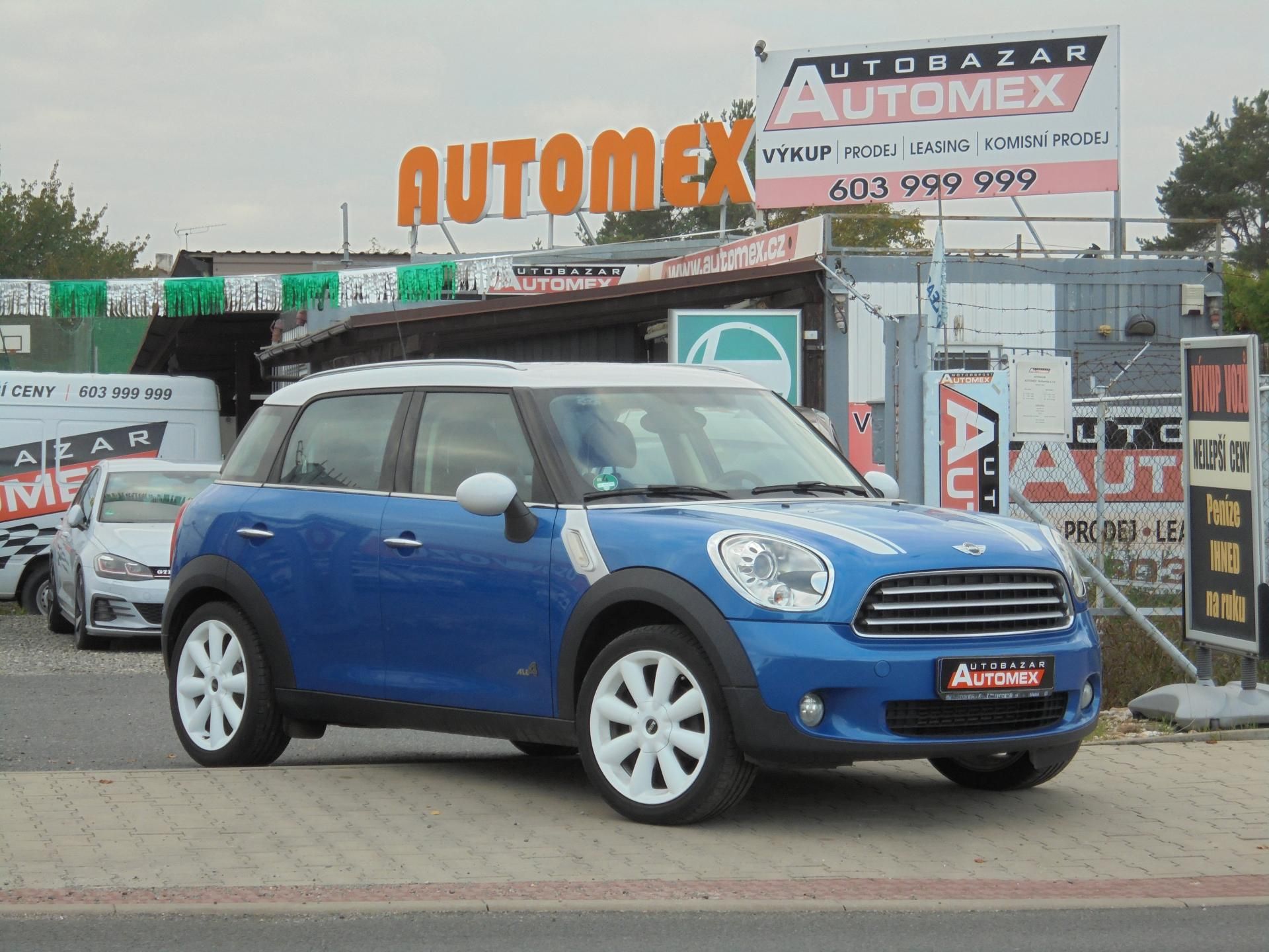 Mini Countryman, 1.6 D- 4x4- KLIMA- KŮŽE- ALU