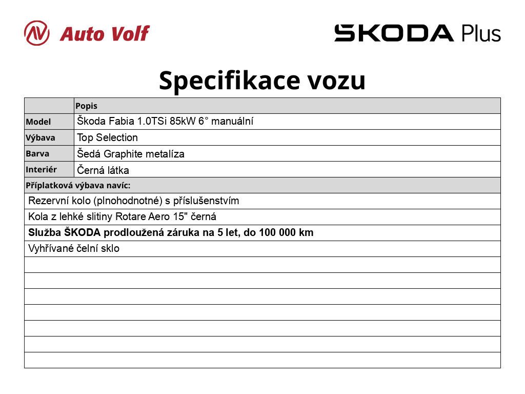 Škoda Fabia, Top Selection 1.0 TSi 85 kW - fotka 2